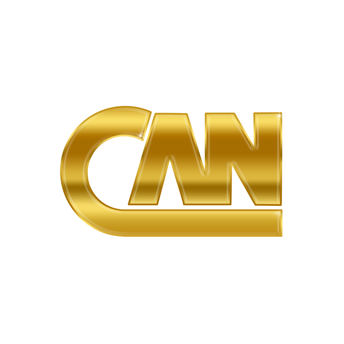 DJ CAN Logo, gold metallisch