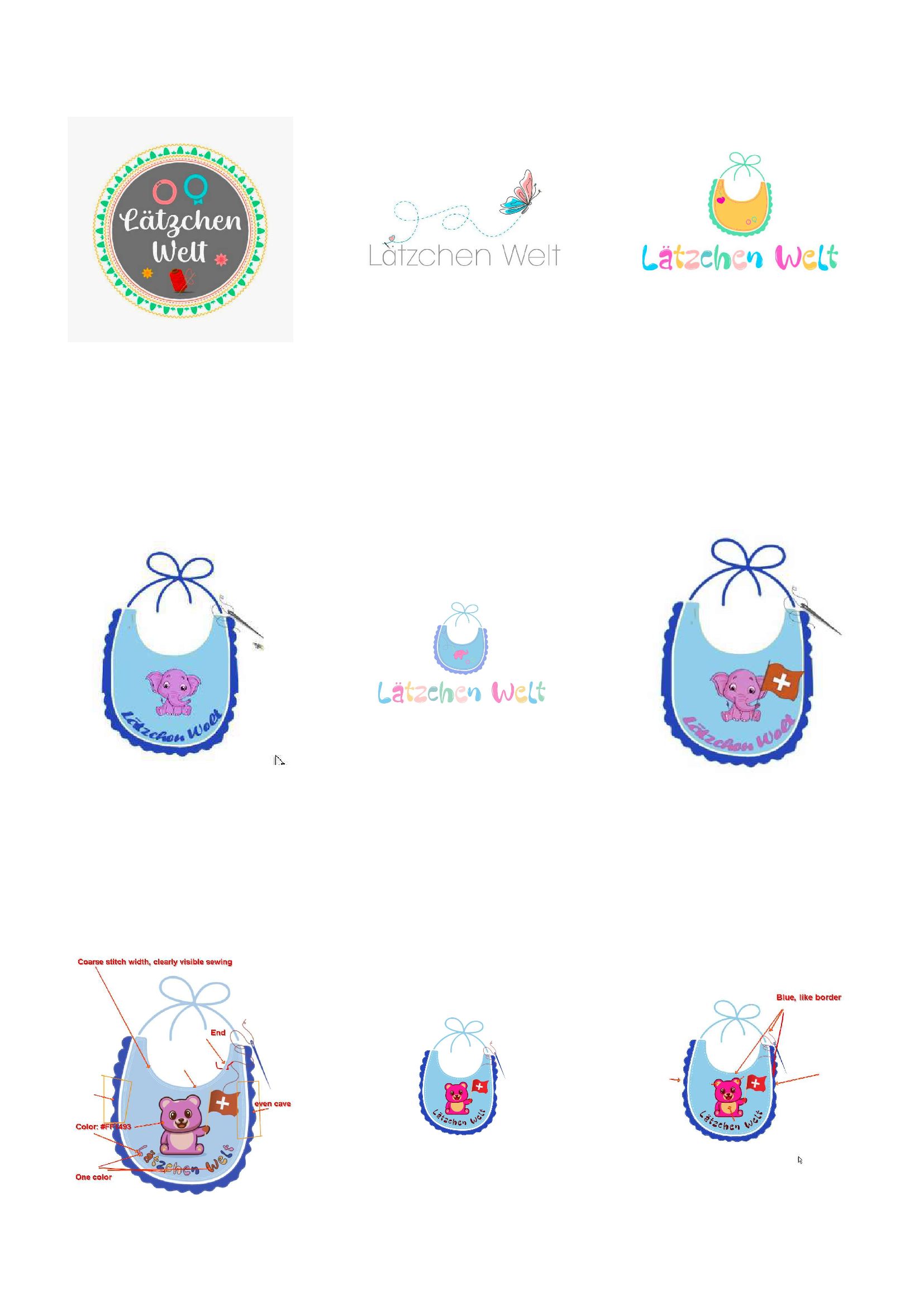 LätzchenWelt, eigene Webseite + Branding