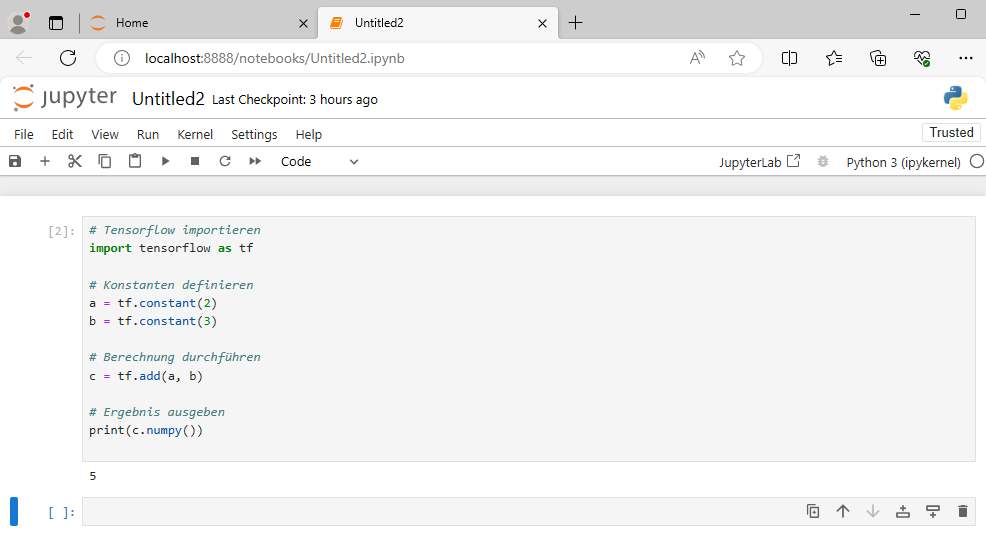 TensorFlow for AI applications